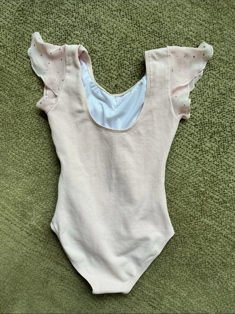 Bloch Girls' -Sz 2-4T- Baby Pink Ballet Leotard with Matching Sparkle Tulle Skir